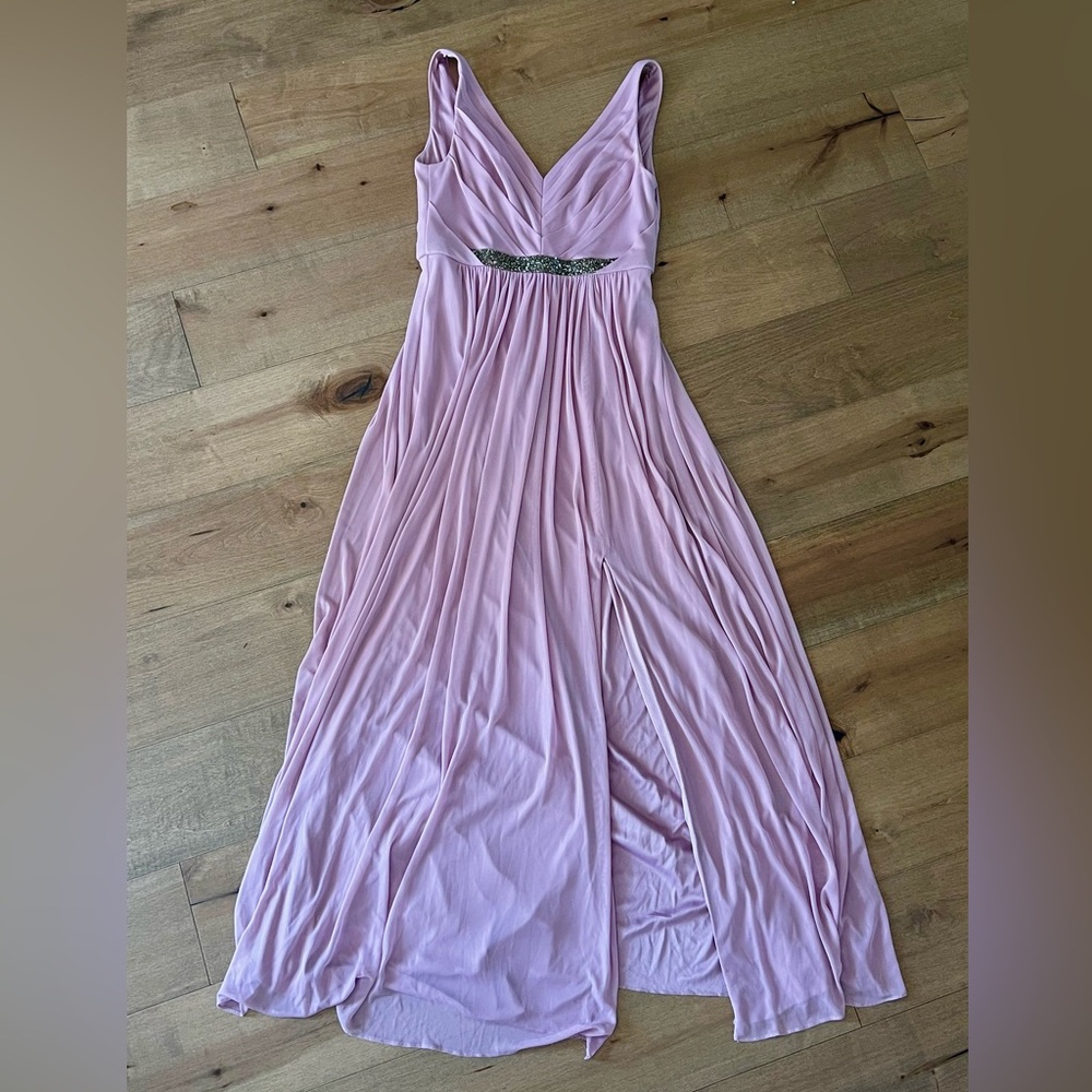 David's Bridal Pink Mauve Dress